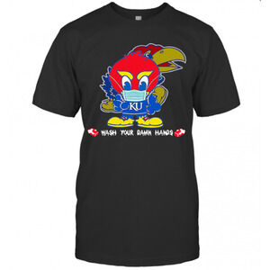 Kansas Jayhawks Wash Your Damn Hands Covid 19 T-Shirt
